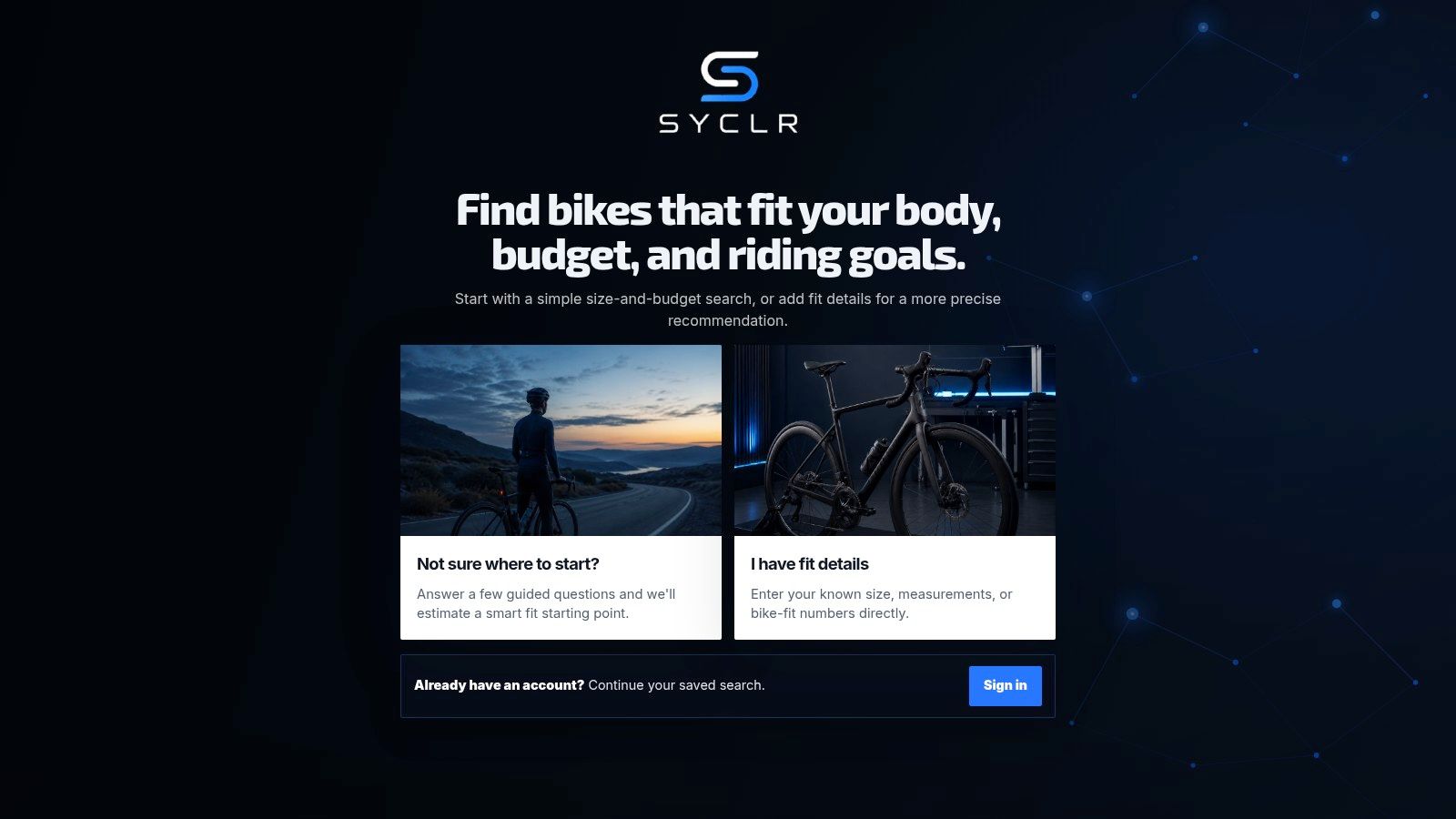 Screenshot from https://app.syclr.com